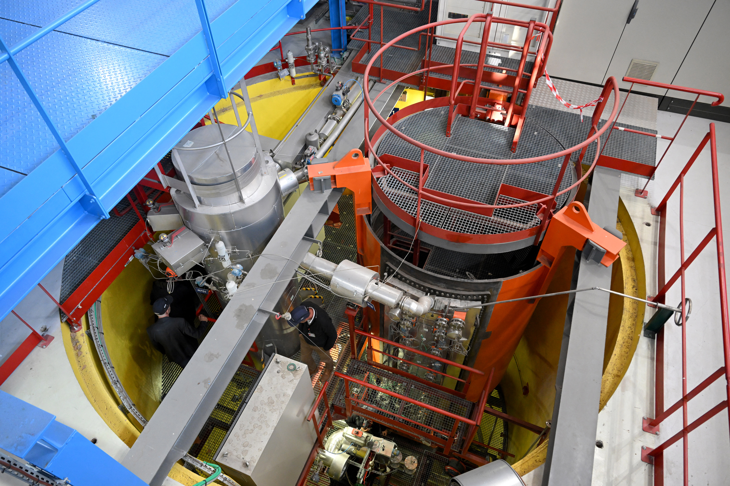 Engineers conduct experimental studies on Small Modular Reactors (SMRs) at CEA Cadarache in Saint-Paul-lès-Durance, France on Nov. 23, 2023. Credit: Nicolas Tucat/AFP via Getty Images