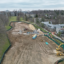 A view of the well field at Swarthmore College during the construction process. Credit: Courtesy of Swarthmore College